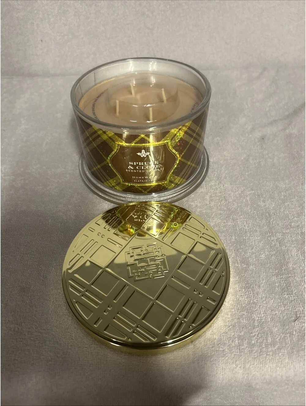 Slatkin + Co: Spruce & Clove 3-Wick Scented Candle Homeworx New
